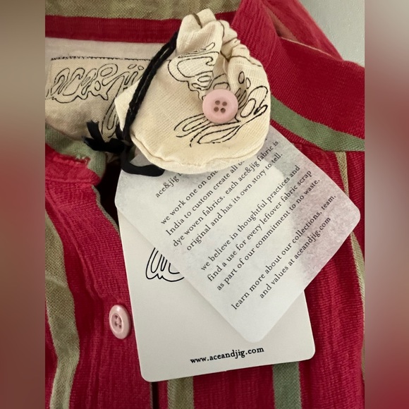 Ace & Jig Eliza Top in Watermelon Size Medium New with Tags - Picture 7 of 11